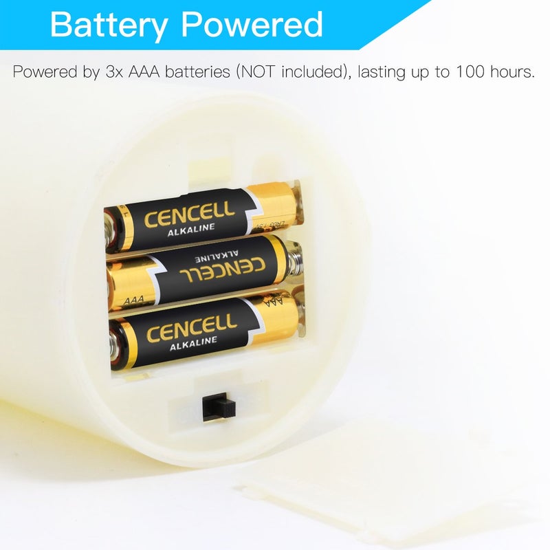 Novelty Place Flameless Candles with Remote, Real Flickering & Real Ivory Color Battery Powered LED Pillars Candle with Remote Control and Timer Function - 12 Preset Multi Colors - Image 5